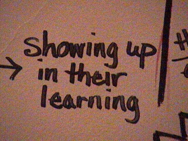 Showing up in Their Learning "Evidence"