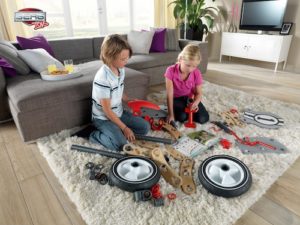 Children Building a Bike