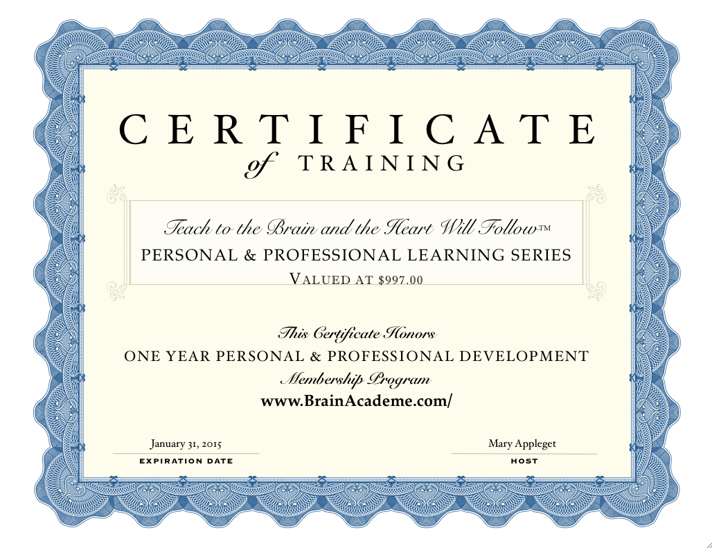 BrainAcademeCertificates